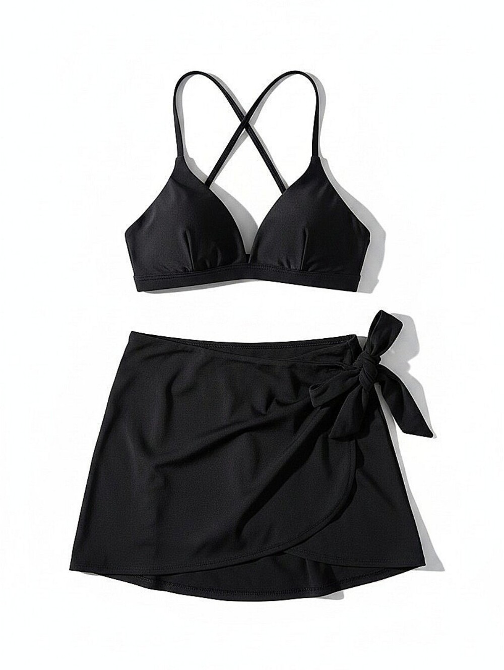 NWT! Hurley Bundle-Black Wrap Skirt And Swim Bikini Top